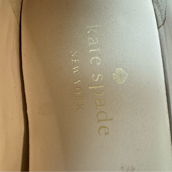 Kate Spade Carmen Navy Blue Suede Silver Emblem Driving Loafer Leather Upper - Picture 9 of 11